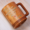 A Forever Kind Of Love - Couple Personalized Custom Wooden Mug - Gift For Husband Wife, Anniversary