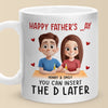 Insert D And Call It A Day - Couple Personalized Custom Mug - Father's Day, Gift For Husband From Wife