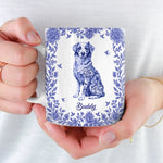 Custom Name Floral Dog Lover Gifts - Personalized Mugs