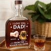From Your Favorite Furry Troublemaker - Dog Personalized Custom Whiskey Bottle - Father's Day,  Gift For Dad, Pet Owners, Pet Lovers