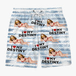 Custom Photo Wife Gifts for Husband - Personalized Beach Shorts