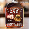 From Your Favorite Furry Troublemaker - Dog Personalized Custom Whiskey Bottle - Father's Day,  Gift For Dad, Pet Owners, Pet Lovers
