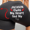 Custom Biker Leggings - Personalized Anniversary Wedding Gifts For Husband And Wife, Him And Her - My Man Owns It All
