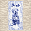 Hello Sunshine - Dog Personalized Custom Beach Towel - Summer Vacation Gift, Birthday Pool Party Gift For Pet Owners, Pet Lovers
