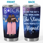 Custom Name Stars Aligned Birthday Gifts for Women - Personalized Tumbler