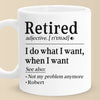 Not My Problem Anymore - Coworker Personalized Custom Mug - Appreciation, Retirement Gift For Coworkers, Work Friends, Colleagues