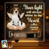 Custom Photo Forever My Angel - Memorial Personalized Custom Pet Loss Memorial Light - Sympathy Gift For Pet Owners, Pet Lovers