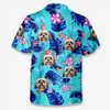 Custom Photo Stay Chill With My Fluffy Crew - Dog & Cat Personalized Custom Unisex Tropical Hawaiian Aloha Shirt - Summer Vacation Gift, Gift For Pet Owners, Pet Lovers