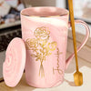 Whispering Flowers, Steady Soul - Family Personalized Custom 14oz Marble Mug - Gift For Yourself, Best Friends, Siblings, Family Members