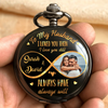 Custom Photo My Favorite Addiction - Couple Personalized Custom Pocket Watch - Gift For Husband Wife, Anniversary