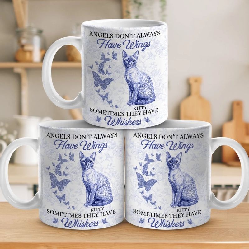 Some Angels Choose Fur Over Wings - Memorial Personalized Custom Mug - Sympathy Gift For Pet Owners, Pet Lovers