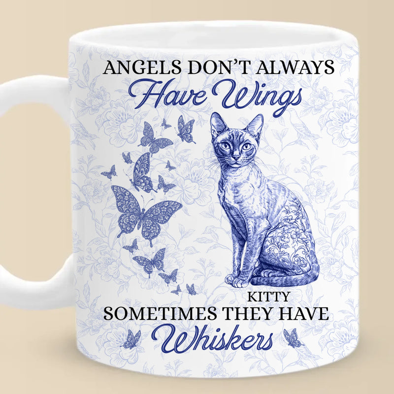 Some Angels Choose Fur Over Wings - Memorial Personalized Custom Mug - Sympathy Gift For Pet Owners, Pet Lovers