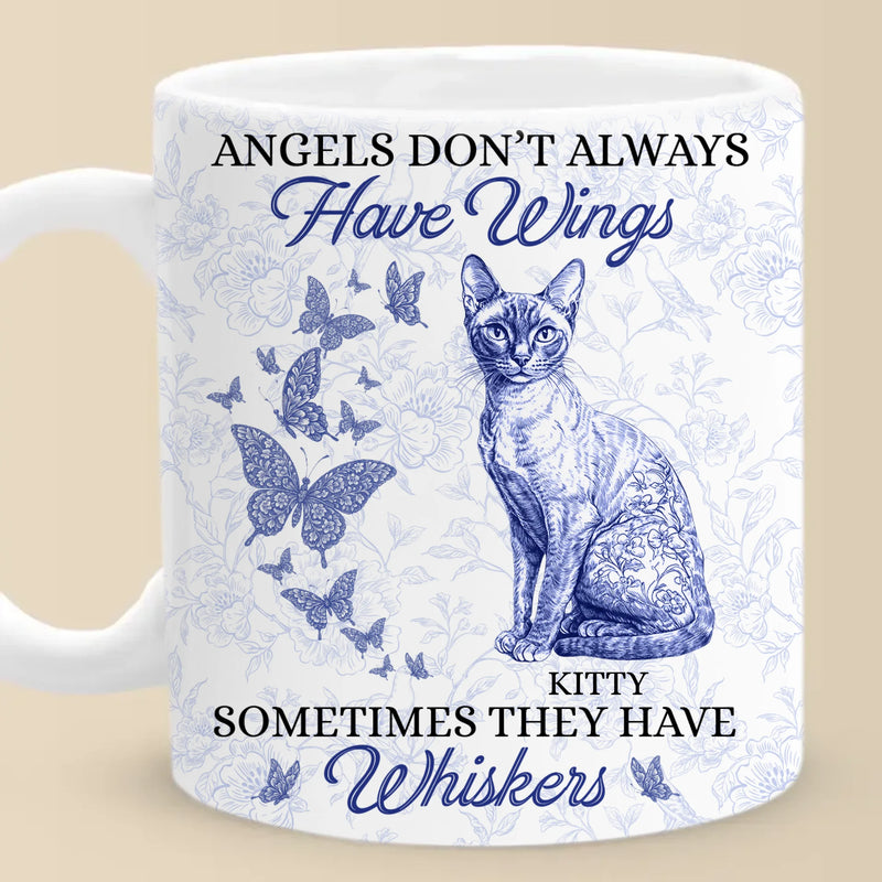 Some Angels Choose Fur Over Wings - Memorial Personalized Custom Mug - Sympathy Gift For Pet Owners, Pet Lovers