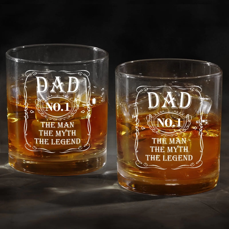 Legend Of The Family - Family Whiskey Glass - Gift For Dad, Grandpa