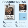 Custom Photo You Mean The World To Me - Couple Personalized Custom Acrylic Car Visor Clip - Gift For Husband Wife, Anniversary