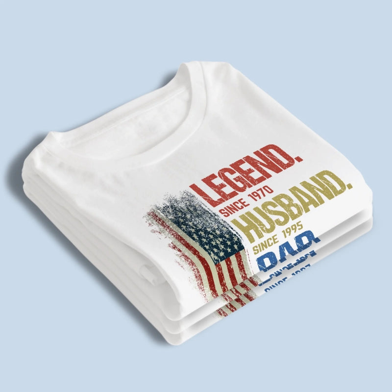 Built On Love & Legacy - Family Personalized Custom Unisex T-shirt, Premium T-shirt, Hoodie - Father's Day, Gift For Dad, Grandpa