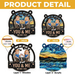 Custom Name You & Me Couple Gifts - Personalized Suncatcher Ornament