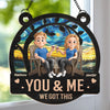 Still Together, Still Strong - Couple Personalized Window Hanging Suncatcher Ornament - Gift For Husband Wife, Anniversary