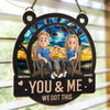 Still Together, Still Strong - Couple Personalized Window Hanging Suncatcher Ornament - Gift For Husband Wife, Anniversary