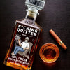 Outta Here And Loving It - Coworker Personalized Custom Glass Whiskey Bottle - Appreciation, Retirement Gift For Coworkers, Work Friends, Colleagues