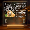 Custom Photo  Loved Beyond Words - Memorial Personalized Custom Pet Loss Memorial Light - Sympathy Gift For Pet Owners, Pet Lovers