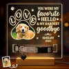 Custom Photo  Loved Beyond Words - Memorial Personalized Custom Pet Loss Memorial Light - Sympathy Gift For Pet Owners, Pet Lovers