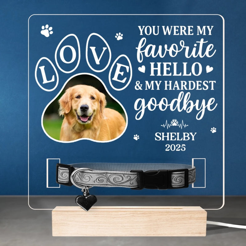 Custom Photo  Loved Beyond Words - Memorial Personalized Custom Pet Loss Memorial Light - Sympathy Gift For Pet Owners, Pet Lovers
