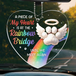 Rainbow Bridge Pet Memorial Remembrance Decor - Car Ornament