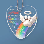 Rainbow Bridge Pet Memorial Remembrance Decor - Car Ornament