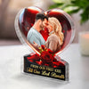 Custom Photo From Our First Kiss, Till Our Last Breath - Couple Personalized Custom Acrylic Plaque Custom Shape - Gift For Husband Wife, Anniversary