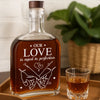 One Date, Countless Memories - Couple Personalized Custom Whiskey Bottle - Gift For Husband Wife, Anniversary