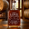 One Date, Countless Memories - Couple Personalized Custom Whiskey Bottle - Gift For Husband Wife, Anniversary