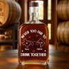 Our Calls Are Always Happy Hour - Bestie Personalized Custom Whiskey Bottle - Gift For Best Friends, BFF, Sisters