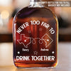 Our Calls Are Always Happy Hour - Bestie Personalized Custom Whiskey Bottle - Gift For Best Friends, BFF, Sisters