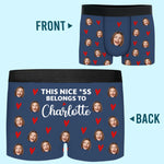 Custom Photo Name Funny Gifts for Men - Personalized Boxer Briefs