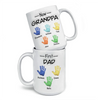 From Dad To Grandpa - Family Personalized Custom 3D Inflated Effect Printed Mug - Father's Day, Gift For Dad, Grandpa