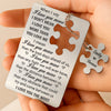 Love That Fits Perfectly - Couple Personalized Custom Metal Wallet Card With Charm - Gift For Husband Wife, Anniversary
