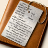 Love That Fits Perfectly - Couple Personalized Custom Metal Wallet Card With Charm - Gift For Husband Wife, Anniversary