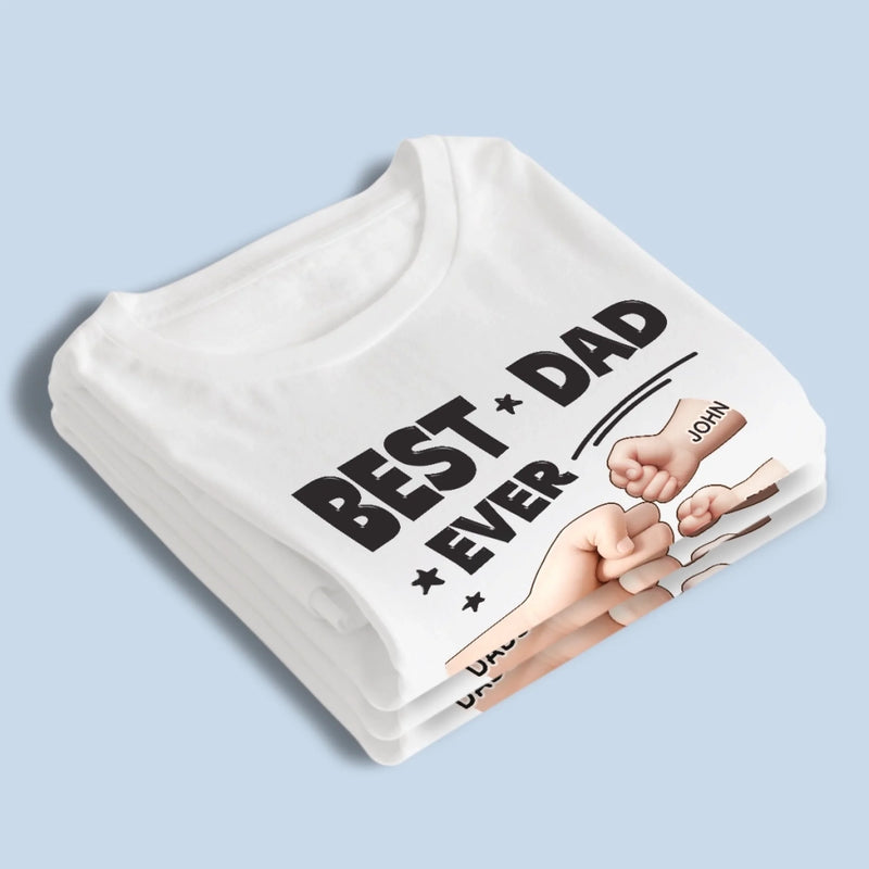 Best Dad In The Galaxy - Family Personalized Custom Unisex T-shirt, Premium T-shirt, Hoodie -  Father's Day, Gift For Dad, Grandpa