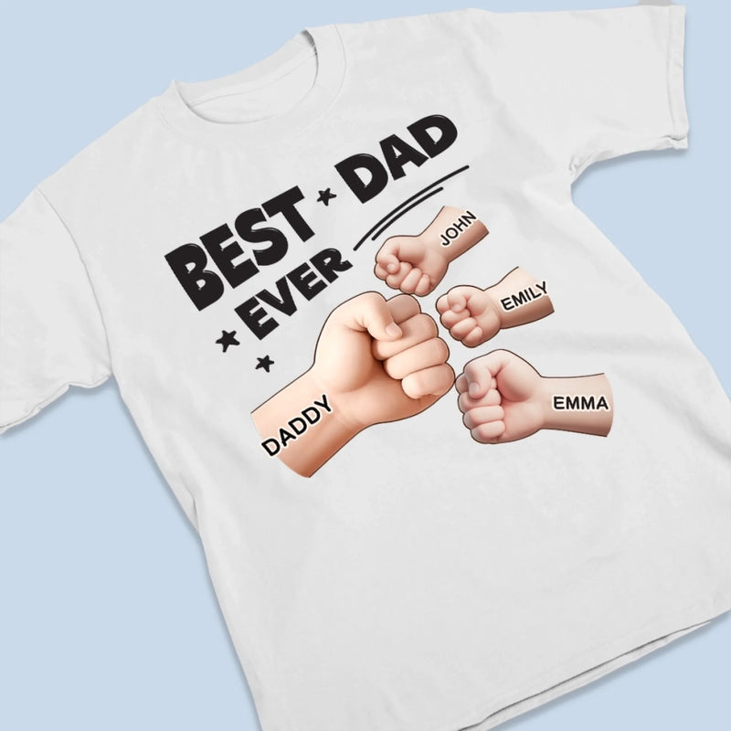 Best Dad In The Galaxy - Family Personalized Custom Unisex T-shirt, Premium T-shirt, Hoodie -  Father's Day, Gift For Dad, Grandpa