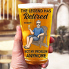 The Legend Has Clocked Out - Coworker Personalized Custom Beer Glass - Appreciation, Retirement Gift For Coworkers, Work Friends, Colleagues