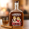 Custom Whiskey Bottle - Personalized Best Friend Birthday Gifts For Women - World’s Okayest Best Friend