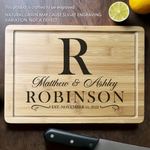 Custom Monogram Name Couple Gifts - Personalized Cutting Board