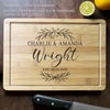 Cooking With Love - Couple Personalized Custom Engraved Wooden Cutting Board - Gift For Husband Wife, Anniversary