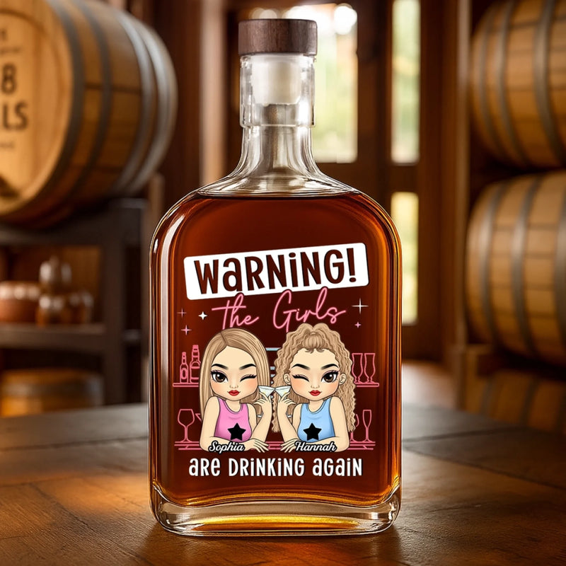 Custom Whiskey Bottle - Personalized Best Friend Birthday Gifts For Women - Unbreakable Friendship Vibes
