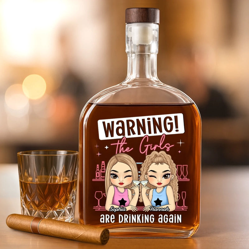 Custom Whiskey Bottle - Personalized Best Friend Birthday Gifts For Women - Unbreakable Friendship Vibes