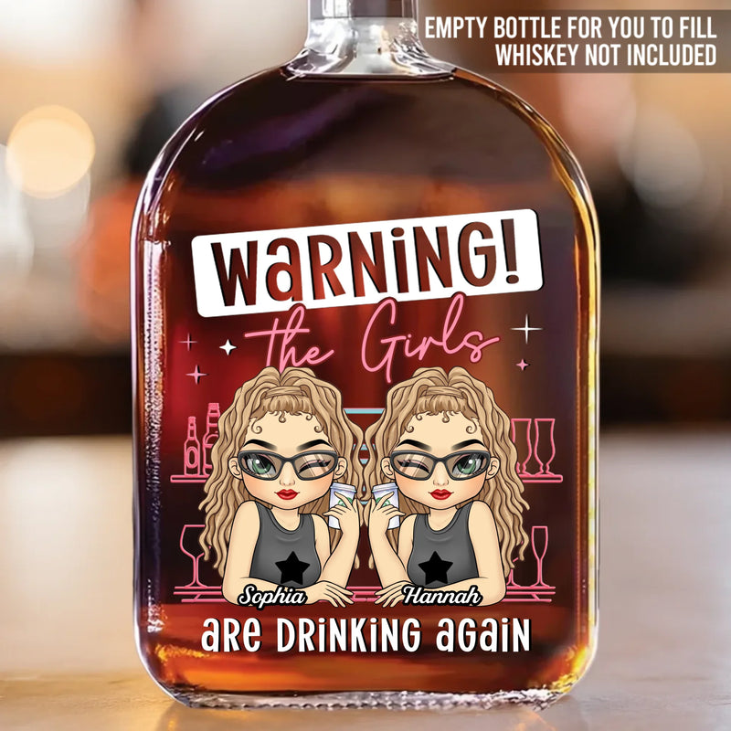 Custom Whiskey Bottle - Personalized Best Friend Birthday Gifts For Women - Unbreakable Friendship Vibes