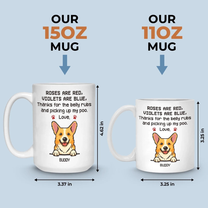 Custom Name Funny Dog Gifts for Dog Lovers - Personalized Mugs