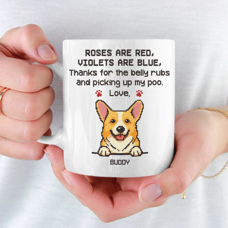 Custom Name Funny Dog Gifts for Dog Lovers - Personalized Mugs