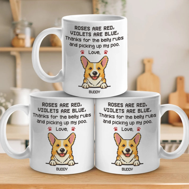 Custom Name Funny Dog Gifts for Dog Lovers - Personalized Mugs